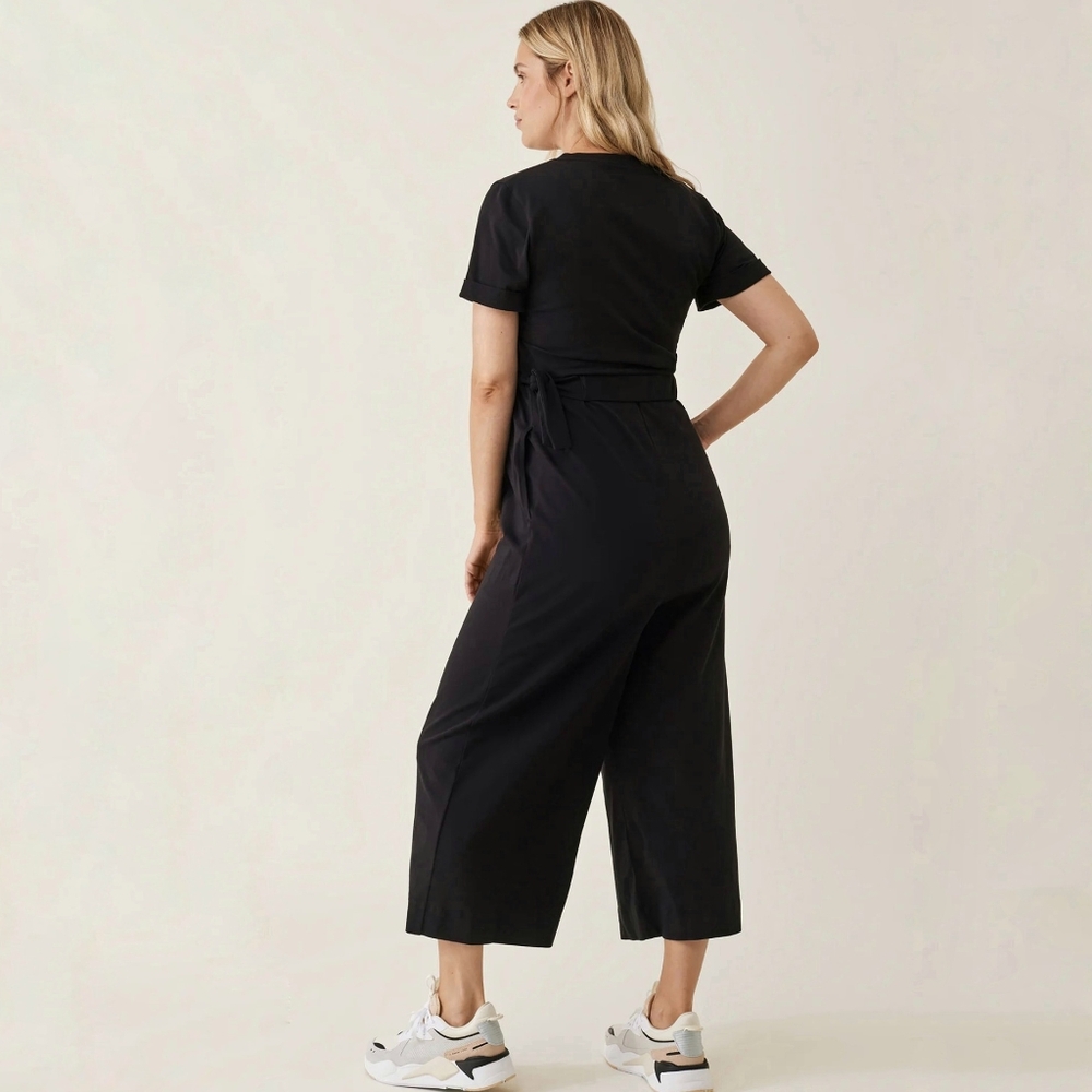 Boob Design Elegant Black Wrap Jumpsuit - Picture 4 of 10